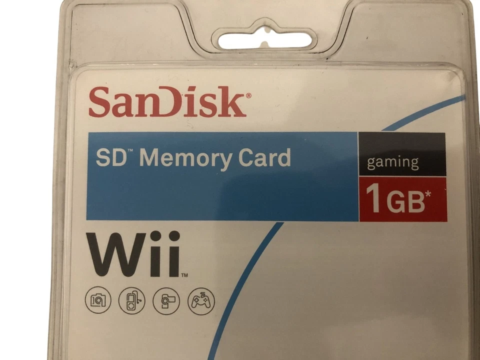 SanDisk SD Memory Card 1GB Compatible with Nintendo Wii - Unopened - Image 4 of 4