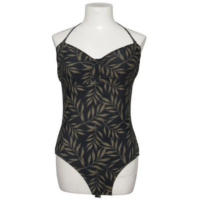 Zeeman, Badeanzug, Größe: 40, Schwarz/Grün, Elasthan/Polyamid, Blumen #znr