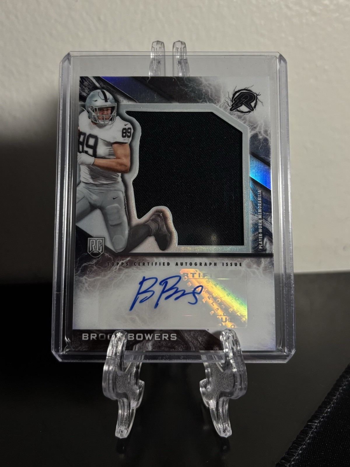 2024 Topps Resurgence - Rookie Patch Autographs Brock Bowers #RPA-BB (AU,...