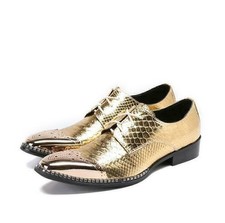 Mens Shiny Faux Leather Pointy Toe Oxfords Party Wedding Casual Dress Club Shoes