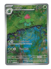 Pokémon TCG Ivysaur Scarlet Violet-151 Carta Holo 167/165 IR