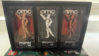 FiGPiN X AMC Theatres Clip Exclusive 3pc Enamel Pin Box Set