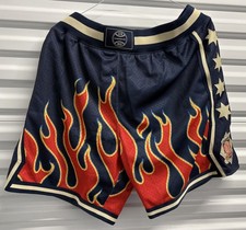Men's 2XL Mitchell & Ness x JFG Chicago Cubs Blue Flame Shorts