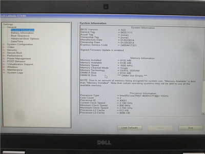 Dell Latitude E7440 Laptop i7-4600U 2.1GHz 8GB No SSD No OS Grade C