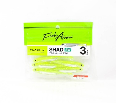 Fish Arrow Soft Köder Flash J Shad SW 3 Zoll 5 Stück per pack #102 (8390)
