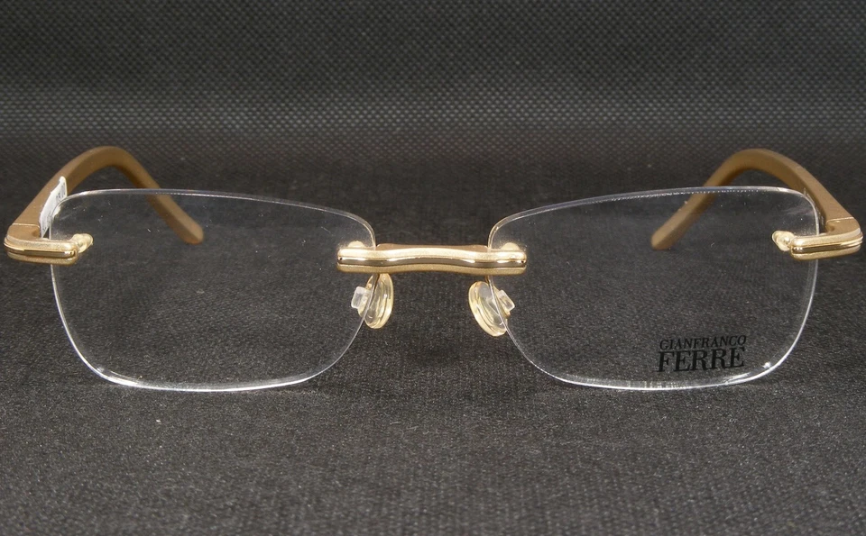 GF GIANFRANCO FERRE GF06904 Gold /Golden Sand UNIQUE RARE EYEGLASSES 52-17-135mm - Image 4 of 4