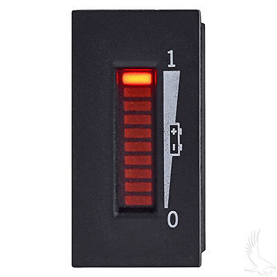 48 Volt Golf Cart Battery Charge Indicator - Vertical Digital Meter - Picture 1 of 4