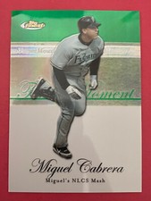 2007 Topps Finest Miguel Cabrera Finest Moment Green  Refractor /199