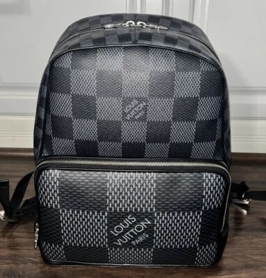 Louis Vuitton Campus Backpack Rucksack LimitedEd Damier Graphite 3D Black N50009