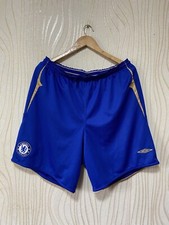 CHELSEA 2005 2006 HOME FOOTBALL SOCCER SHORTS UMBRO sz 2XL MEN BLUE