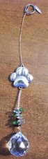 Rosleanny Paw Print Sun Catcher Crystals Prisms Hanging Decor