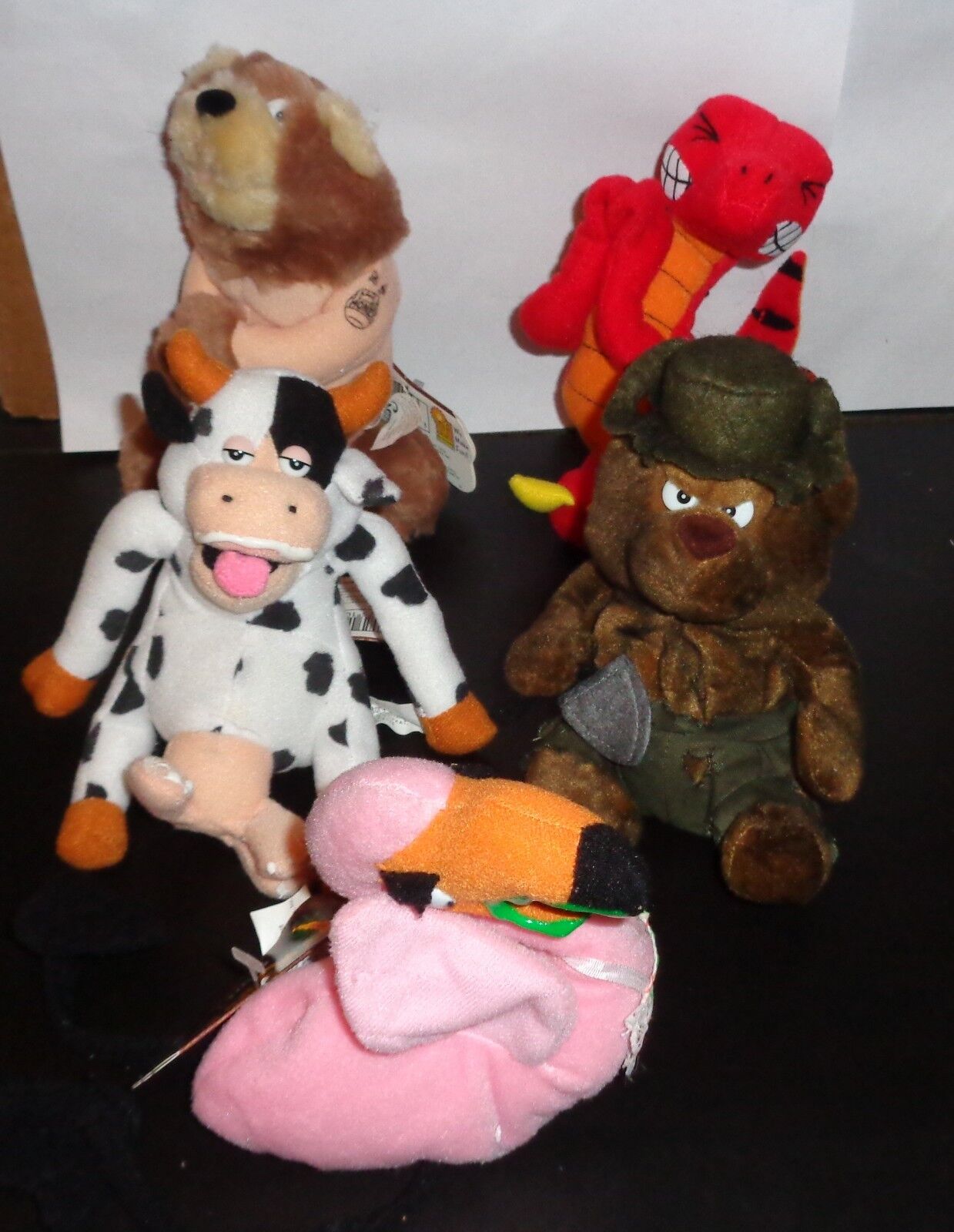 Group of 5 MEANIES BEANIES SERIES 2 with TAGS Not Played With