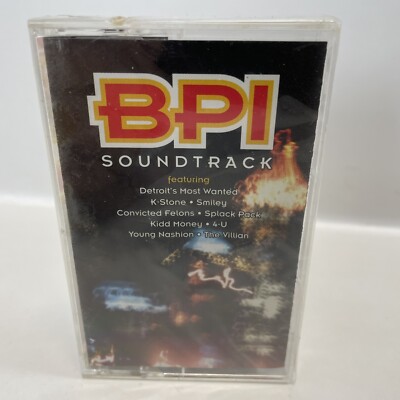 BPI Soundtrack Cassette Detroit's Most Wanted, K-Stone, Smiley, Convicted Felons