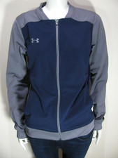 Under Armour Jacket Womens Medium Full Zip Blue Challenger II Fit Track Jacket