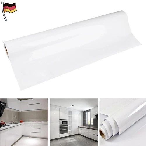 10M Klebefolie Selbstklebende Möbelfolie Küchenfolie Schrankfolie Tapet Weiß DE - Bild 2 von 108