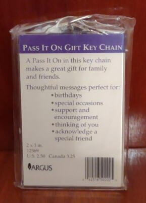 ARGUS 2x3 INCH KEYCHAIN SLIDE IN PHOTO FRAME / HOLDER