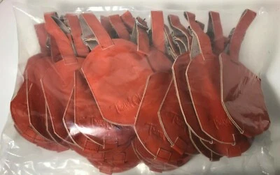 (30) Resale Lot Travel Chic Hunter Orange Luggage Name Tag / Identifier Suitcase