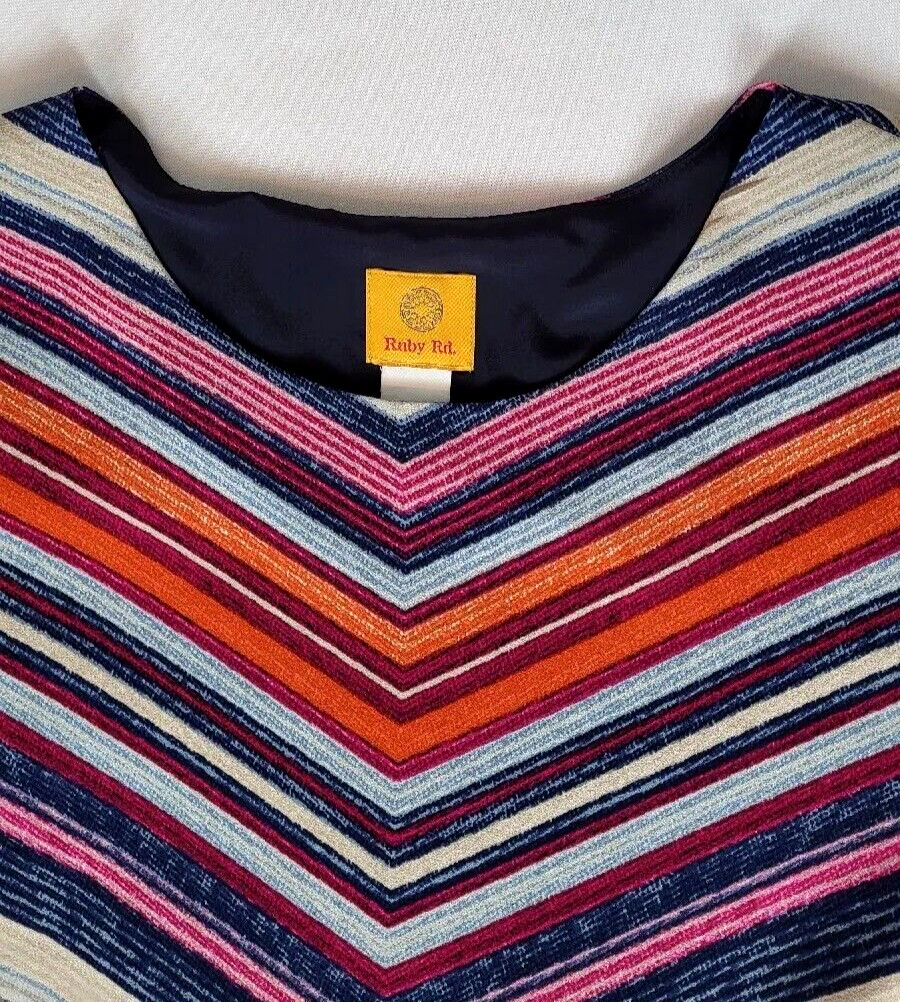 Ruby Rd. Women's Size Large Multicolor Semi Sheer… - image 6