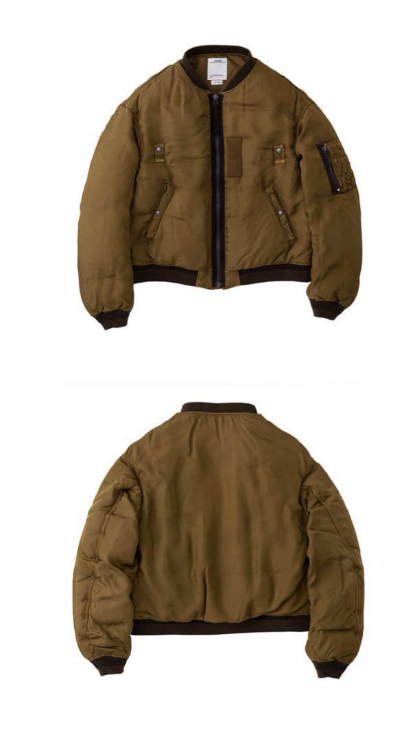 VISVIM THORSONダウン visvim THORSON DOWN JKT KHAKI サイズ3MA-1 フライトジャケット A-1