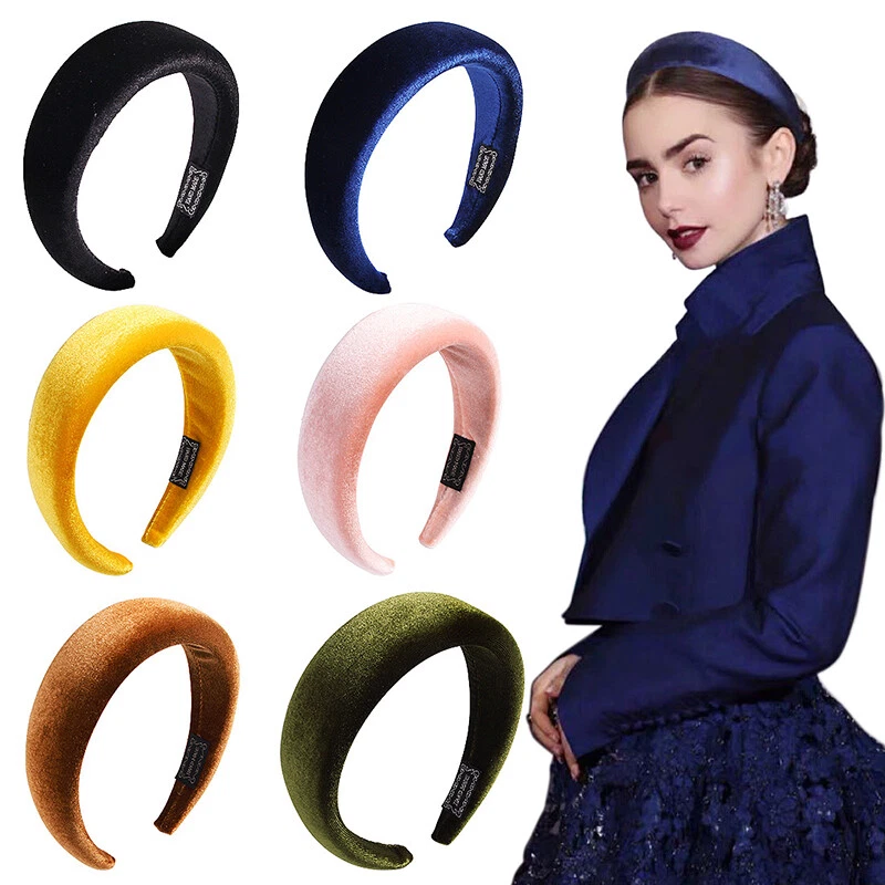 Fascia Per Capelli Annodata Larga Donna – Cerchietto Morbido Antiscivolo Con Nodo, Nero, Accessorio Moda Unico