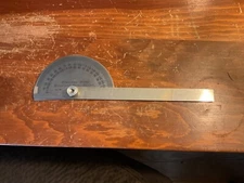Stainless Steel Excellent Semicircular Protractor Made In Japan