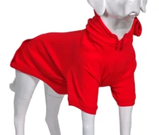 NEW Lovelonglong Blank Red Basic Hoodie Sweatshirt for Dogs 100% Cotton