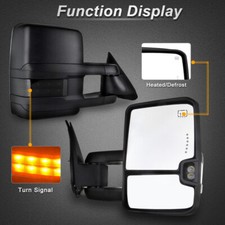 Pair For 1999-02 Chevy Silverado Gmc Sierra Power Heated Led Signal Tow Mirrors Pair For 1999-02 Chevy Silverado Gmc Sierra Power Heated Led Signal Tow Mirrors