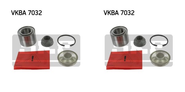 SKF 2X Radnabe Radlagersatz Hinterachse Rechts Links FüR Renault Clio IV BH KH-image