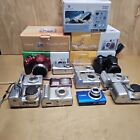 Lot 11 Digital Cameras Parts Or Repair Canon Nikon Minolta Casio As Is