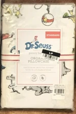 NEW Pottery Barn Kids Dr. Seuss Standard Pillowcase, Horton, Cat in the Hat