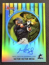 2019 Bowman's Best GOLD REFRACTOR PROSPECT ROOKIE AUTO Victor Victor Mesa  03/50