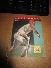 Pete Rose 1985 Topps 3D Baseball Stars #5 - Cincinnati Reds SOLD AS IS