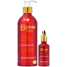 Extreme Glow Moisturizing Beauty Set with Argan Oil (Lotion 16.8oz+Serum 1.66oz)