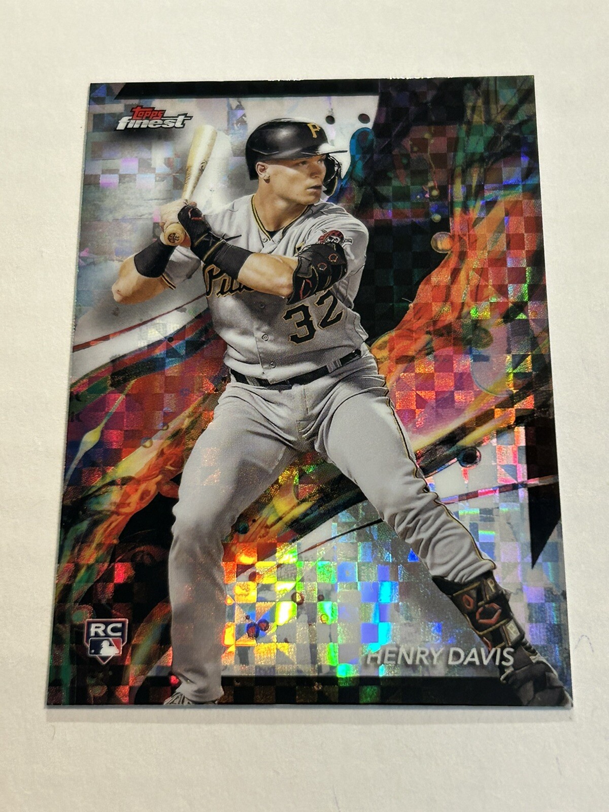 2024 TOPPS FINEST HENRY DAVIS #15 XFRACTOR ROOKIE PIRATES SP