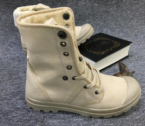 New Winter Men's Canvas Fleece Boots Breathable High Top Shoes Warm ankle Boots - Picture 10 of 14