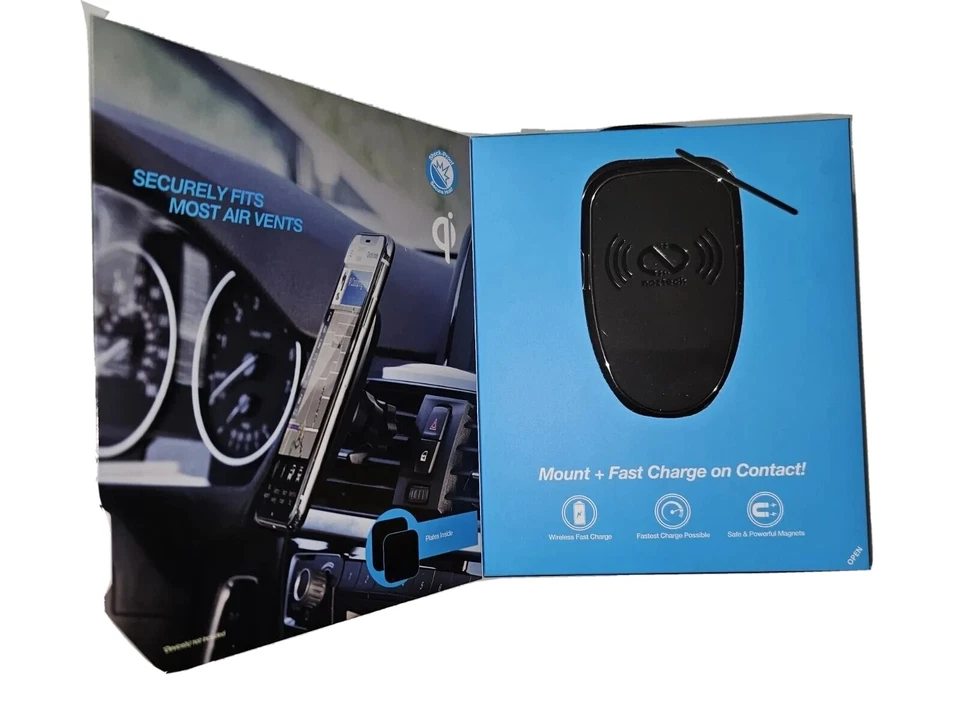 NAZTECH Magbuddy Wireless Car Charger VENT Mount Qi Magnetic 14533 NEW - Image 3 of 4