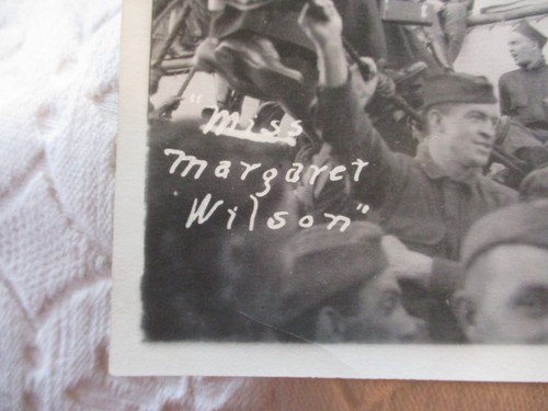 VINTAGE ORIGINAL PHOTO: Men & Woman on Military Ship "Miss Margaret Wilson" - Picture 3 of 10