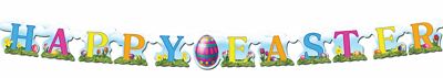 Happy Easter Streamer Decoration 4.5'' x 5' Classroom Holiday Event Decor