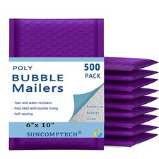  0 6x10  6x9  Poly Bubble Padded Envelopes Mailers Shipping Bag Purple 500 PCS