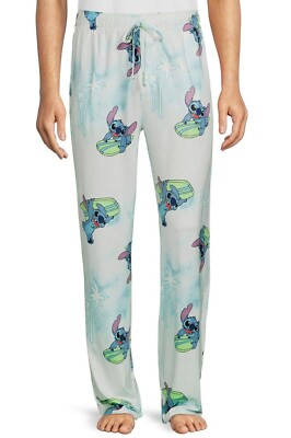 Disney Lilo and Stitch Pajama Pants Sleep Men's Women S M L XL 2XL Surf Summer