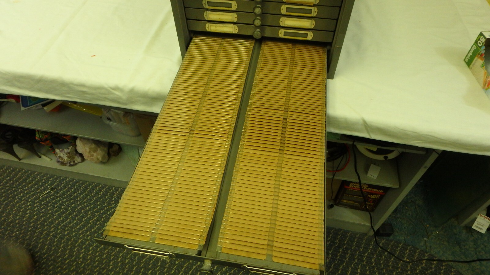 STEELMASTER ART OF STEEL FLAT INDEX POST FILE PHOTO CARD MID