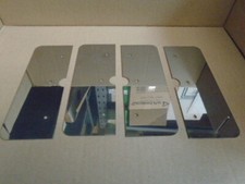 Triumph STAG ** Bonnet insulation Pad RETAINING PLATE SET of 4 - Stainless Steel