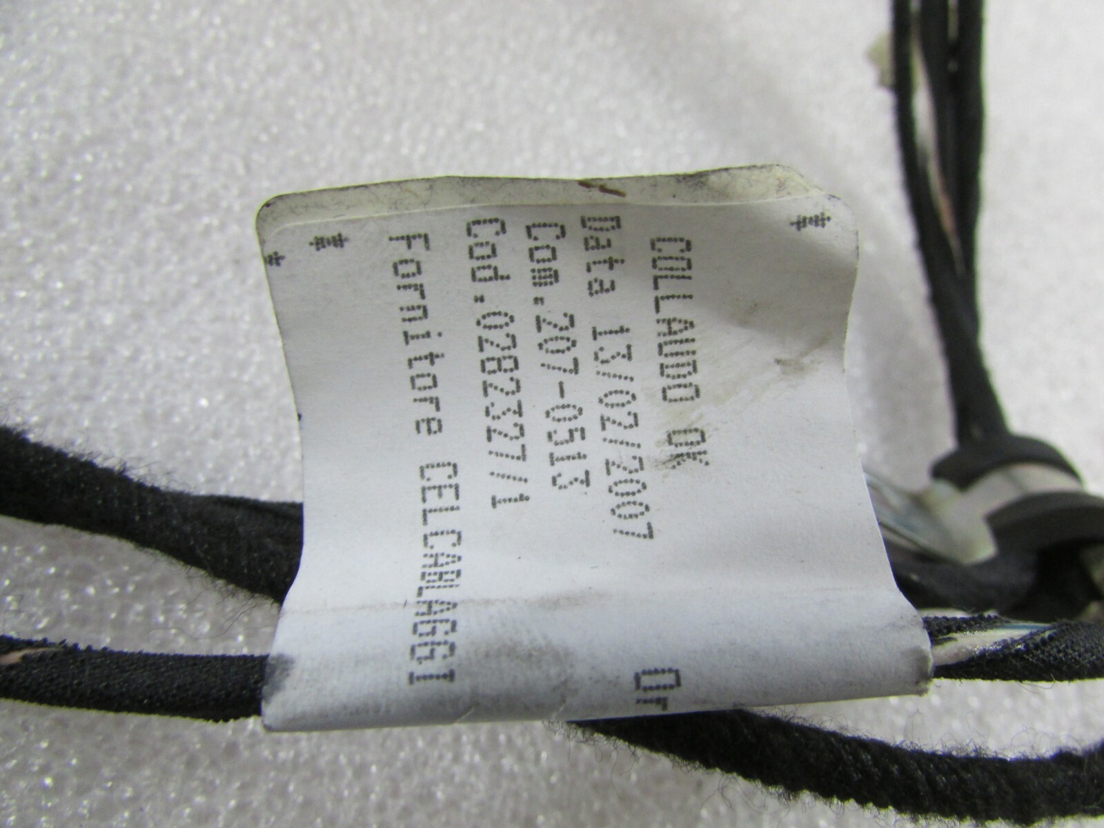Ferrari 599 GTB, Inner Dash Panel Wire Harness, Used, P/N 216212