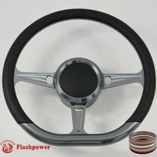 Volante tocho de metal pistola 14" GM Chevy Blazer S10 con bocina y adaptador