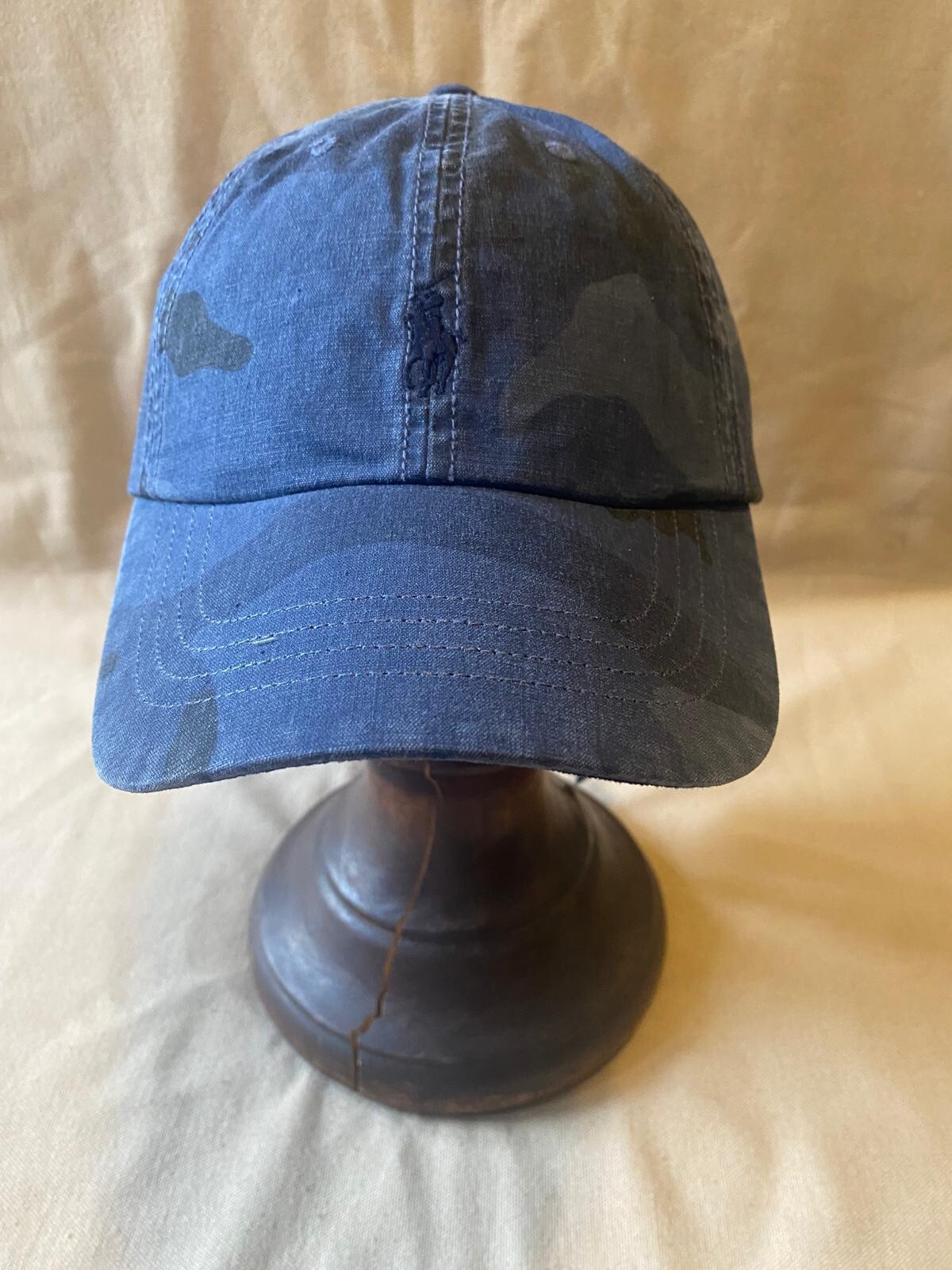 PONY Cappello berretto mimetico Polo Ralph Lauren classico chino baseball blu navy taglia unica