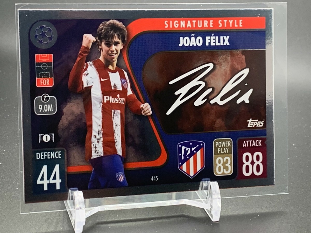2021-22 Topps Match Attax Signature Style #445 JOAO FELIX 2021-22 Topps Match Attax Signature Style #445 JOAO FELIX