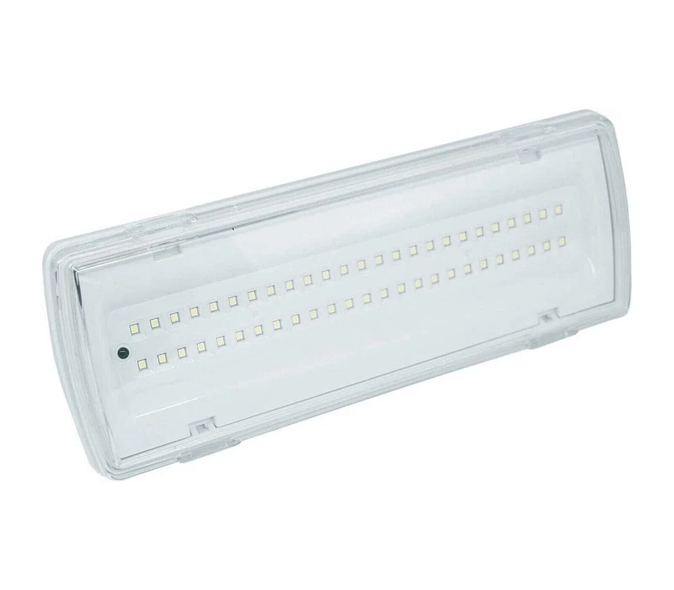 Lampada di Emergenza 50 LED Parete Incasso 4W Luce Fredda 406 Lumen - Immagine 4 di 4