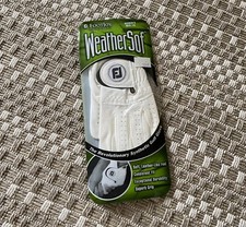FOOTJOY WeatherSof Golf Glove - Left - women  s M / L - White Synthetic Leather