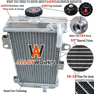 Aluminum Radiator For 2006-2014 2008 2012 2009 YAMAHA RAPTOR 700R YFM700 YFM 700