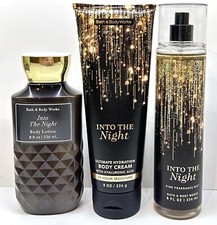 Bath  Body Works Into The Night 8oz Fragrance Mist,body Cream, Body Lotion Set